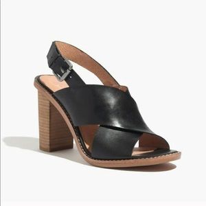 Madewell Jamie Criscross Slingback Slide Sandals